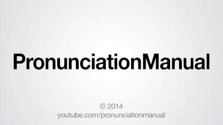 How to Pronounce PronunciationManual [upl. by Stock]