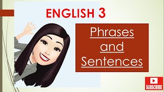 Phrases and Sentences for Grade 3 [upl. by Nod]