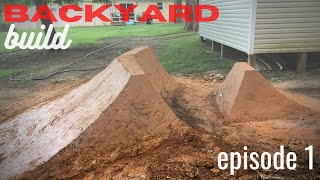 KJ Romeros backyard BMX Track  trails pump track build  Episode 1 [upl. by Downes31]