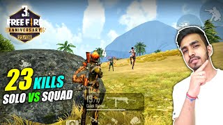 23 KILLS WITH NEW CHARACTERS  FREE FIRE 3rd ANNIVERSARY SPECIAL GAMEPLAY [upl. by Anirbas]