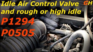 Idle Air Control Valve problems P1294 and P0505  XJ Jeep Cherokee 8 [upl. by Aelsel]