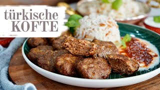 Die besten Köfte der Welt  für Backofen Pfanne und Grill  türkische Frikadellen [upl. by Trik]