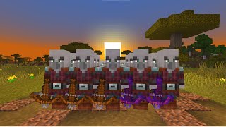 Making a Minecraft Pillager Army Column [upl. by Ramu934]