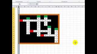 CRUCIGRAMA EN EXCEL [upl. by Mcgurn]