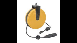 Harbor Freight HFT 30Ft Retractable Cable reel [upl. by Sparkie]