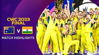 Cricket World Cup 2023 Final Australia v India  Match Highlights [upl. by Amsirak]