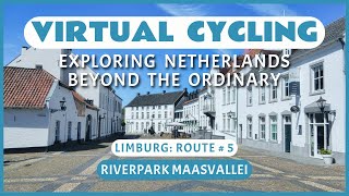 Fietsroute Rivierpark Maasvallei  Virtueel Fietsen [upl. by Gelhar]