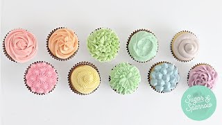 10 Ways To Frost A Cupcake [upl. by Nosydam967]