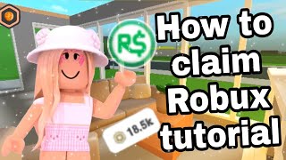 How To Claim Your Robux On Roblox Group Funds roblox Group [upl. by Agace]