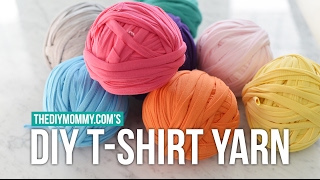 How to Make Continuous TShirt Yarn from Knit Jersey Fabric [upl. by Rednas]