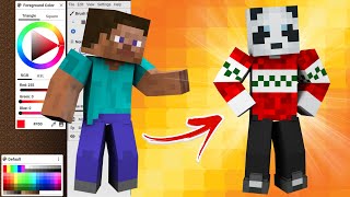 How To Create A Custom Minecraft Skin EASY [upl. by Azzil567]