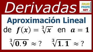 APROXIMACIÓN LINEAL DE UNA FUNCIÓN  Ejercicio 1 [upl. by Cirdahc381]