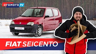 Fiat Seicento  Karton na kółkach  Test OTOMOTO TV [upl. by Aanas]