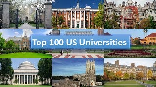 Top 100 US Universities [upl. by Annahsad]