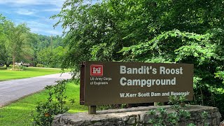 Bandits Roost Campground Wilkesboro NC USACE [upl. by Annaiv586]