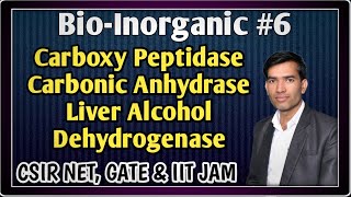 Carboxy Peptidase  Carbonic Anhydrase  Lever Alcohol Dehydrogenase  Bioinorganic Chemistry [upl. by Tav368]