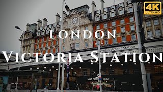 London Victoria Station Walk Through England 4K [upl. by Justinn]