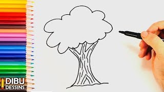 Comment dessiner un Arbre  Dessins faciles [upl. by Strang]