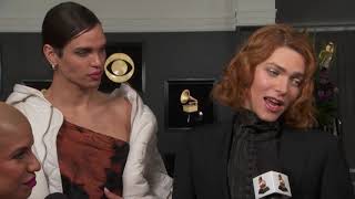 Sophie Red Carpet Interview  2019 GRAMMYs [upl. by Ekyt958]