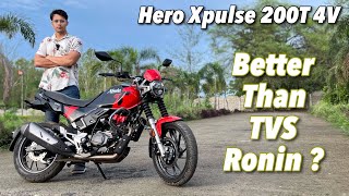 2023 Hero Xpulse 200T 4V Review  Better Than TVS Ronin 225 [upl. by Amitarp371]