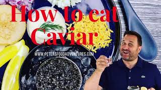 How to Eat Caviar икра [upl. by Macintyre]