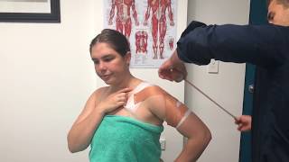 How to Strap a Shoulder  Taping for Anterior Shoulder Dislocation Prevention [upl. by Brogle]