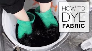 How to Dye Fabric Immersion Dye Technique Tutorial [upl. by Edmunda416]