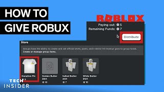 How To Give Robux To People On Roblox [upl. by Zennas]