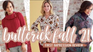 Butterick Sewing Patterns Fall 2021 First Impression Review [upl. by Noitsuj]