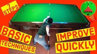 Snooker Learn Basic Techniques Quickly [upl. by Hoxie]