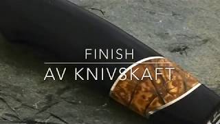 Knivmaker Hvordan overflate behandle knivskaft [upl. by Pulchia243]