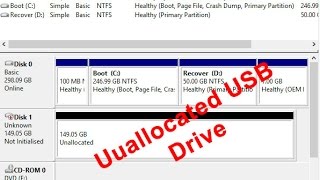 unallocated usb drive space How to fix  shortcutbd [upl. by Alegre]