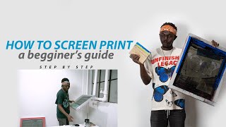 How To Screen Print for Beginners [upl. by Asiil722]