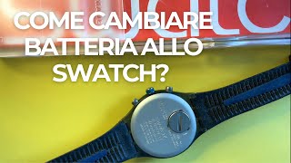 Come si cambia la batteria di uno Swatch Tutorial [upl. by Navada982]