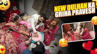 NAYI DULHAN KA GRIHA PRAVESH❤️👣  SURPRISE MILGYA😍🎁  RITUAL AFTER WEDDING🧿  ​⁠​⁠RajatSwatiVlogs [upl. by Madeleine]