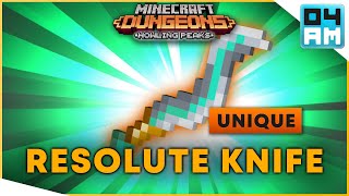 RESOLUTE TEMPEST KNIFE Full Guide amp Where To Get It in Minecraft Dungeons Howling Peaks DLC [upl. by Winter]