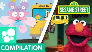 Sesame Street Wheels on the Bus Songs Compilation  Nursery Rhymes and Remixes [upl. by Elirpa512]