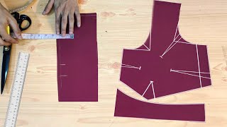 Blouse cutting Easy Method step by step full tutorial [upl. by Jori109]