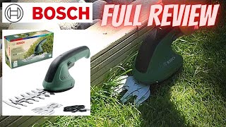 BOSCH Easy Shear cordless Grass trimmer  Shrub cutter Review 2021 [upl. by Lashond177]