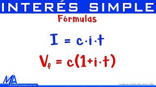 Comprendiendo las fórmulas de interés simple [upl. by Sion]