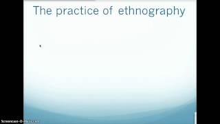 Introduction to Ethnographic Methods [upl. by Ydarg]