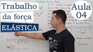 Trabalho da força elástica  Aula 04 [upl. by Maximilien984]