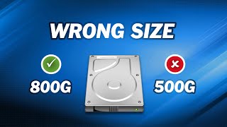 Quick Fix Cloned Hard Drive Shows Wrong Size [upl. by Ihtac909]