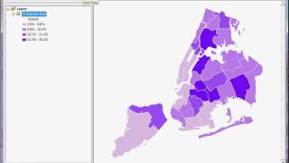 How to create thematic choropleth maps in ArcGIS Part I [upl. by Trixi]