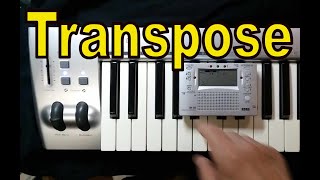 Transpose on the MAudio KeyStudio MIDI [upl. by Berthe748]