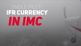 ACTUAL IMC Hold amp ILS Approach  Single Pilot IFR [upl. by Ahsekim]