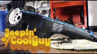 Jeep CJ7 AMC 258 Engine Oil Pan Removal [upl. by Eddana]