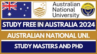 Study Free in Australia  Australian National University Scholarships 20242025 AGRTP Fellowship [upl. by Sheehan]