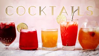 COCKTAIL RECIPES 5 Fizzy Cocktails using a SodaStream [upl. by Fredi161]