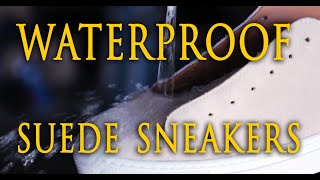 Waterproofing Suede Sneakers Quick Tips Shorts [upl. by Iliak600]